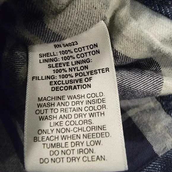 Gap Kids Denim Jacket Shearling Collar Medium - Picture 8 of 9